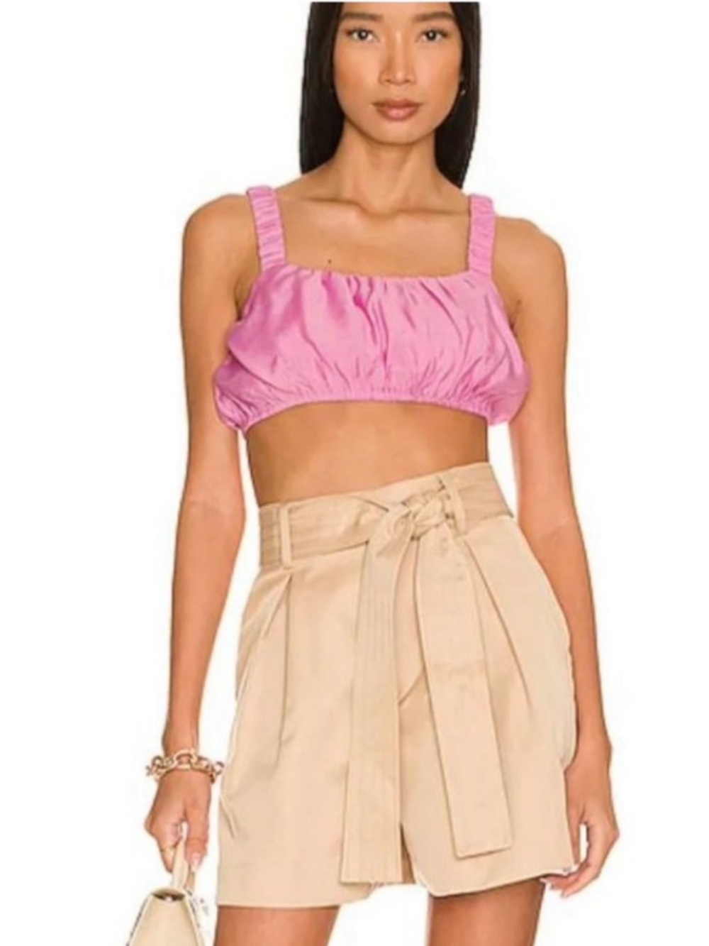 NWT Lovers + Friends “Kerry” Lilac Purple Crop Top